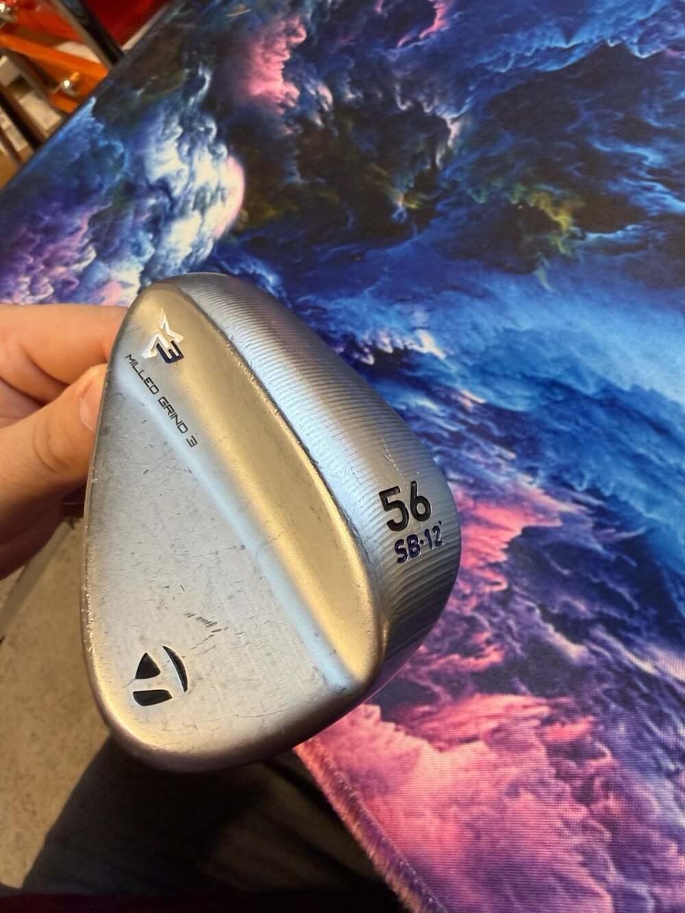 Left handed TaylorMade Milled Grind 3 Wedge 56 SB-12 Dynamic Gold S200